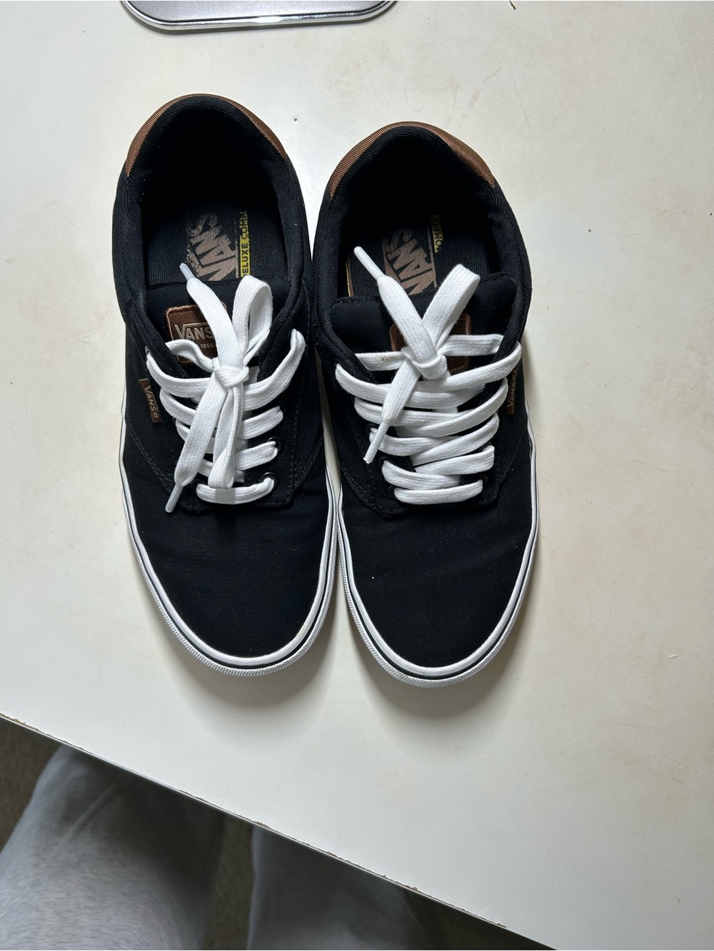 Vans Men's Black Canvas Low-Top Sneakers